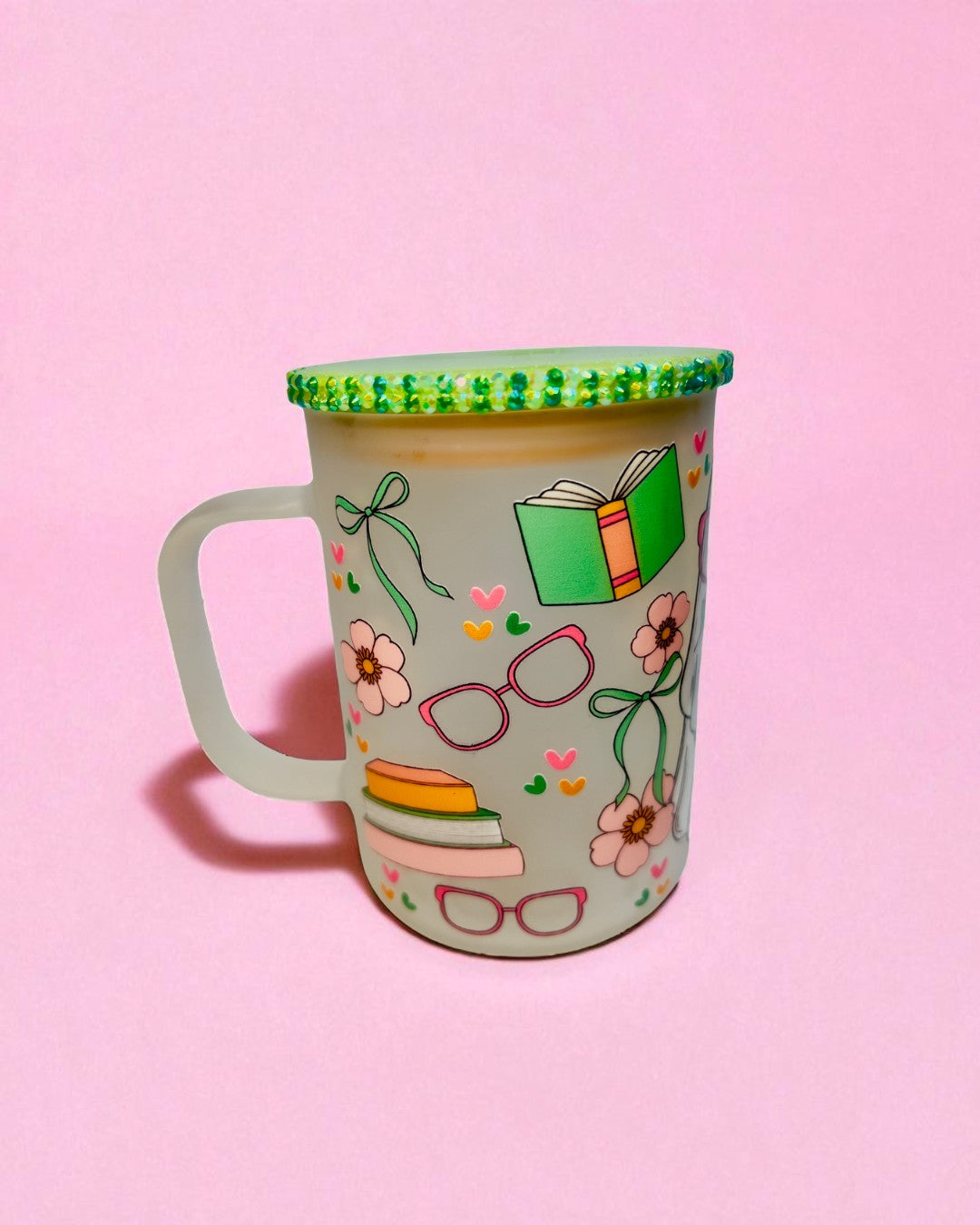 Ghost 17oz Mug/Rhinstone Lid