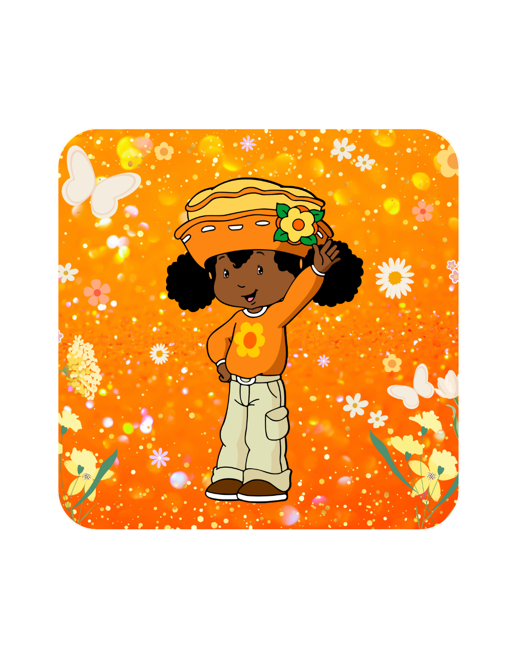 Orange Blossom Mouse Pad