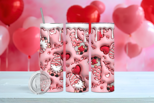 Valentine Gnomes 20 oz Tumbler