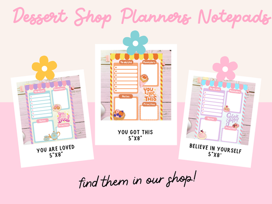 Dessert Shop To Do List Notepads