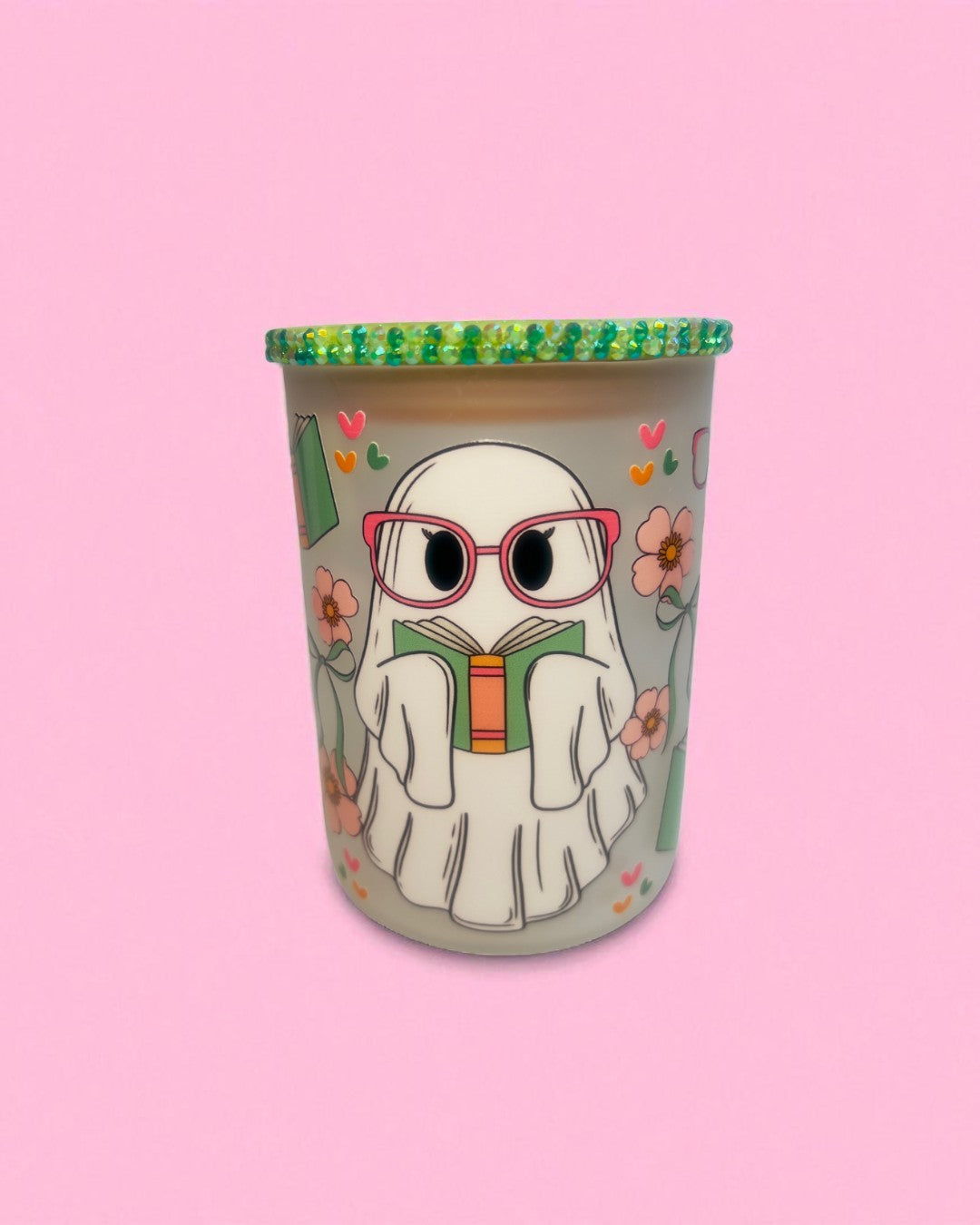 Ghost 17oz Mug/Rhinestone Lid