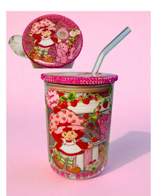 Strawberry Shortcake 17oz Mug/Rhinestone Lid