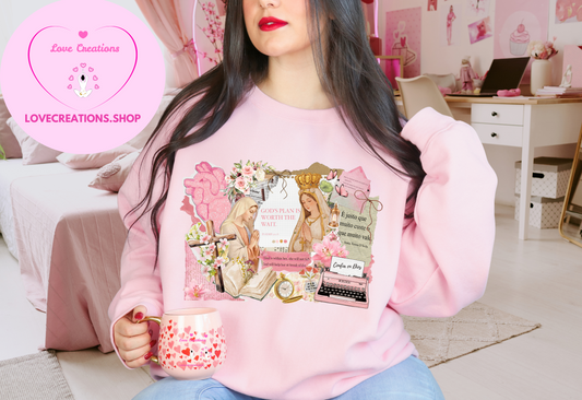 Our Lady Of Guadalupe Collage Sweatshirt