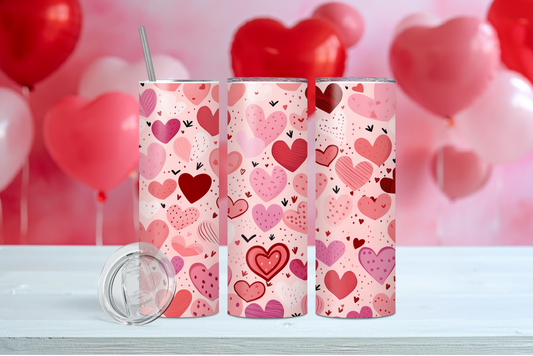 Hearts 20 oz Tumbler