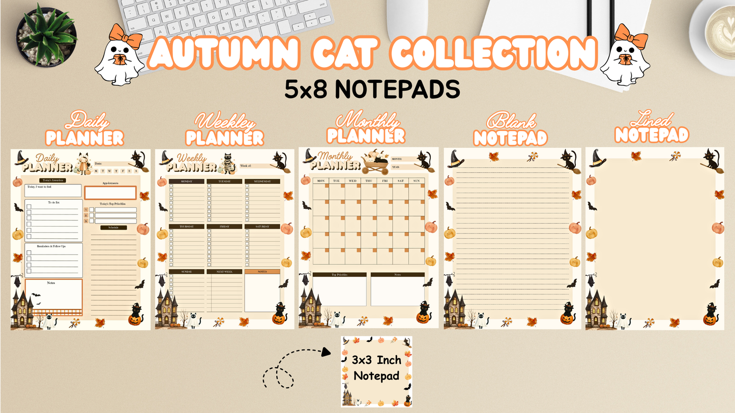 Autumn Cat Planners