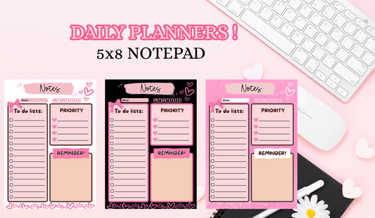 Sweetheart Daily Planner/Notepad