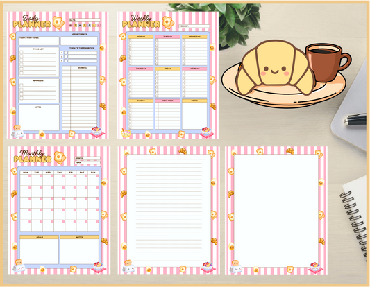 Dreamy Breakfast Planner / Notepad