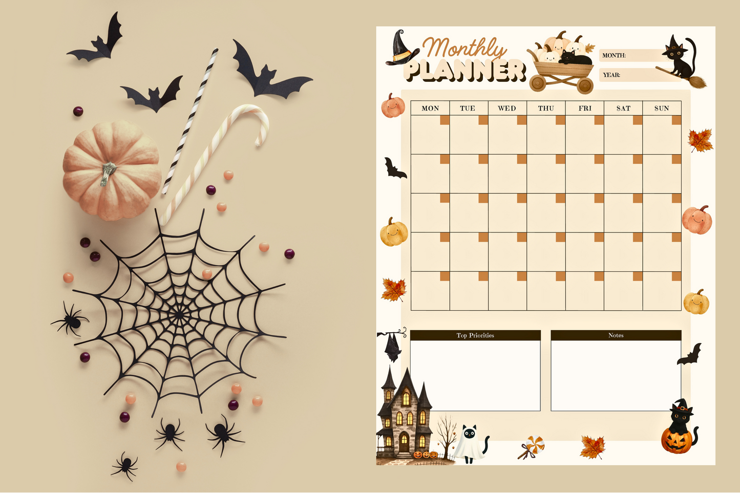 Autumn Cat Planners