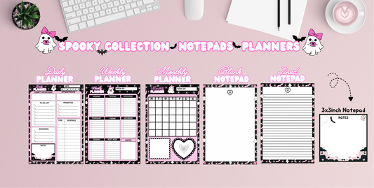 Spooky Pastel Planners/ Notepads