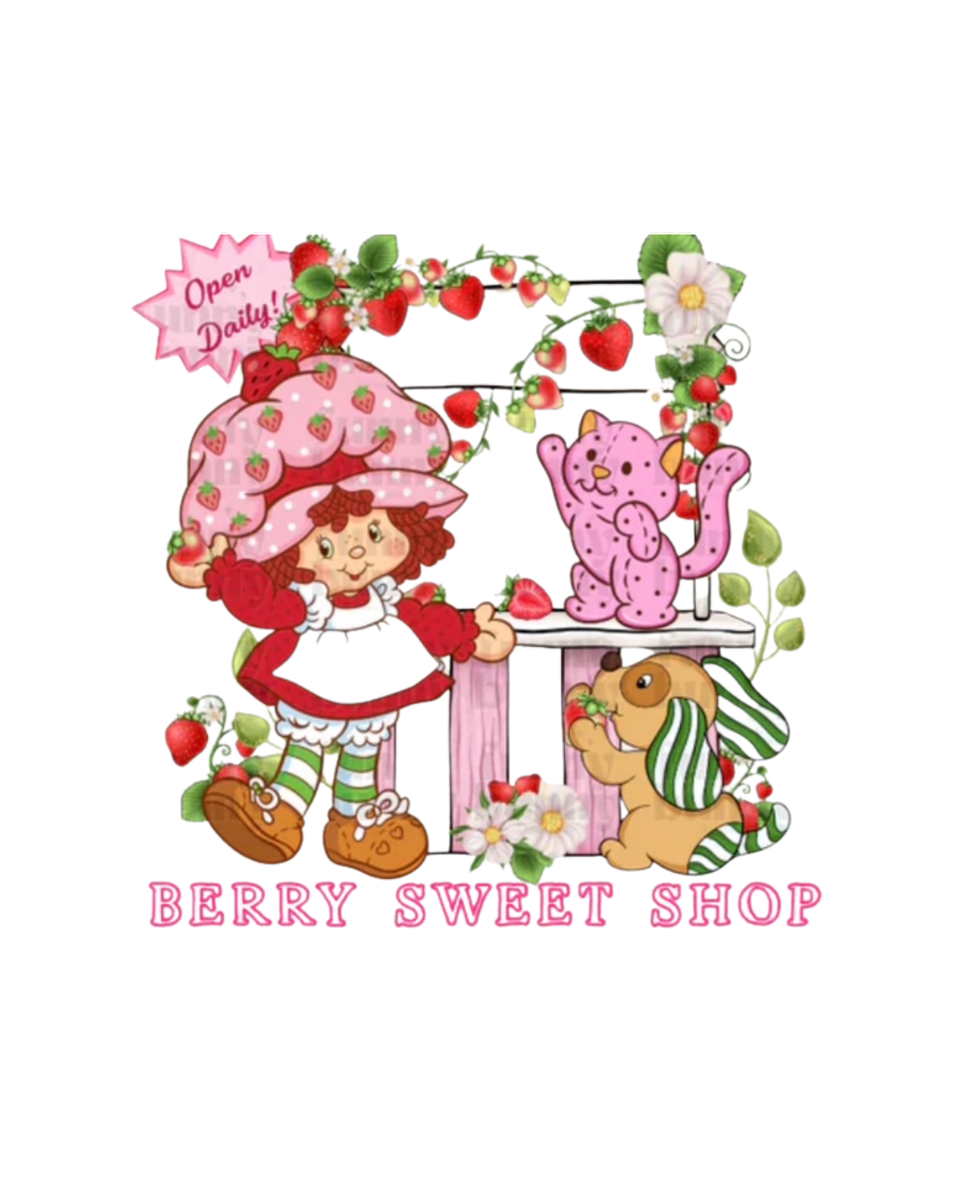 Strawberry Shortcake Berry Sweet Shop Mouse Pad